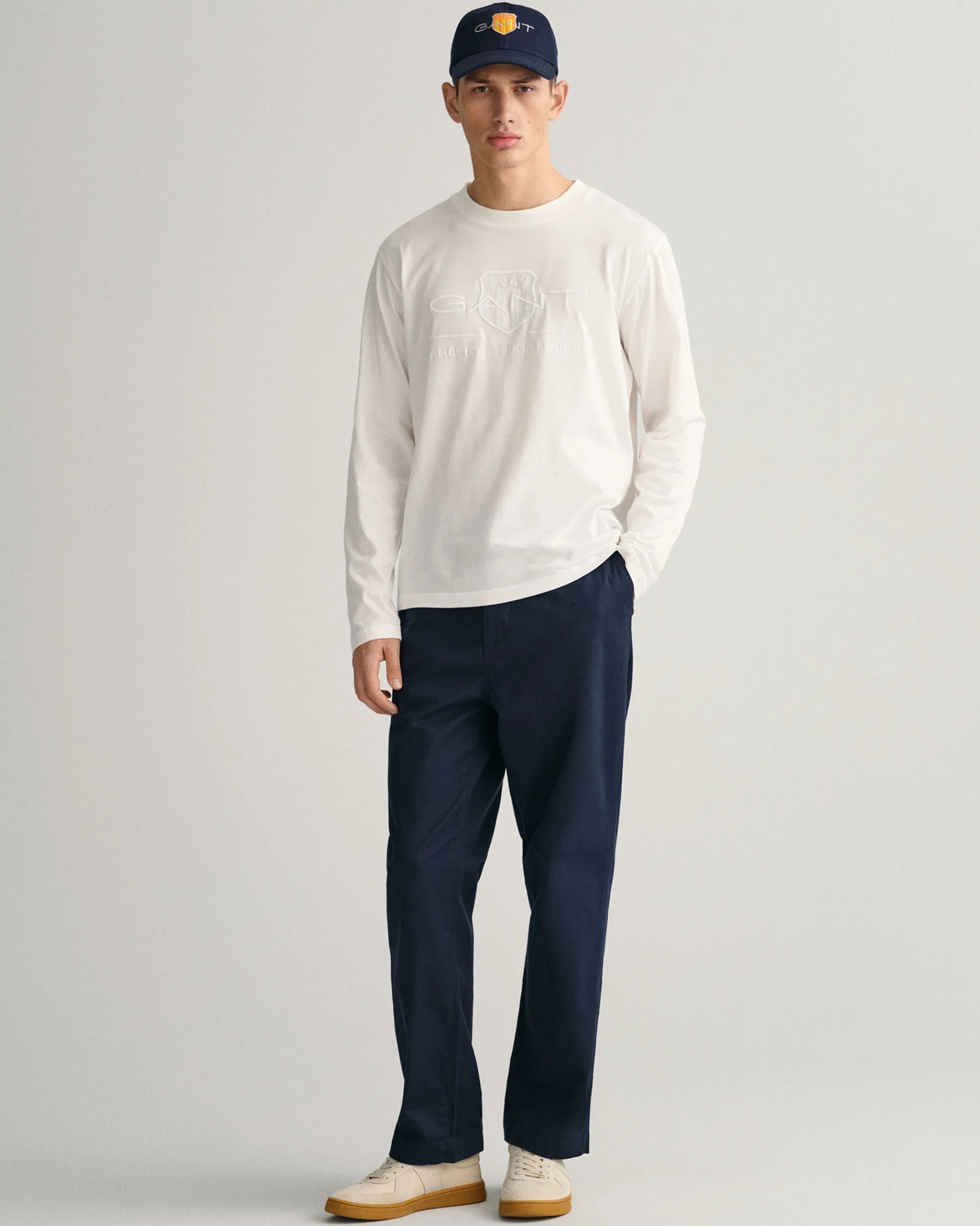 Tonal Shield Long Sleeve T-Shirt