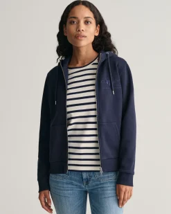 Tonal Shield Zip Hoodie
