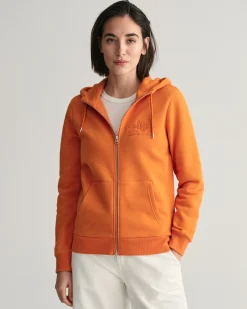 Tonal Shield Zip Hoodie