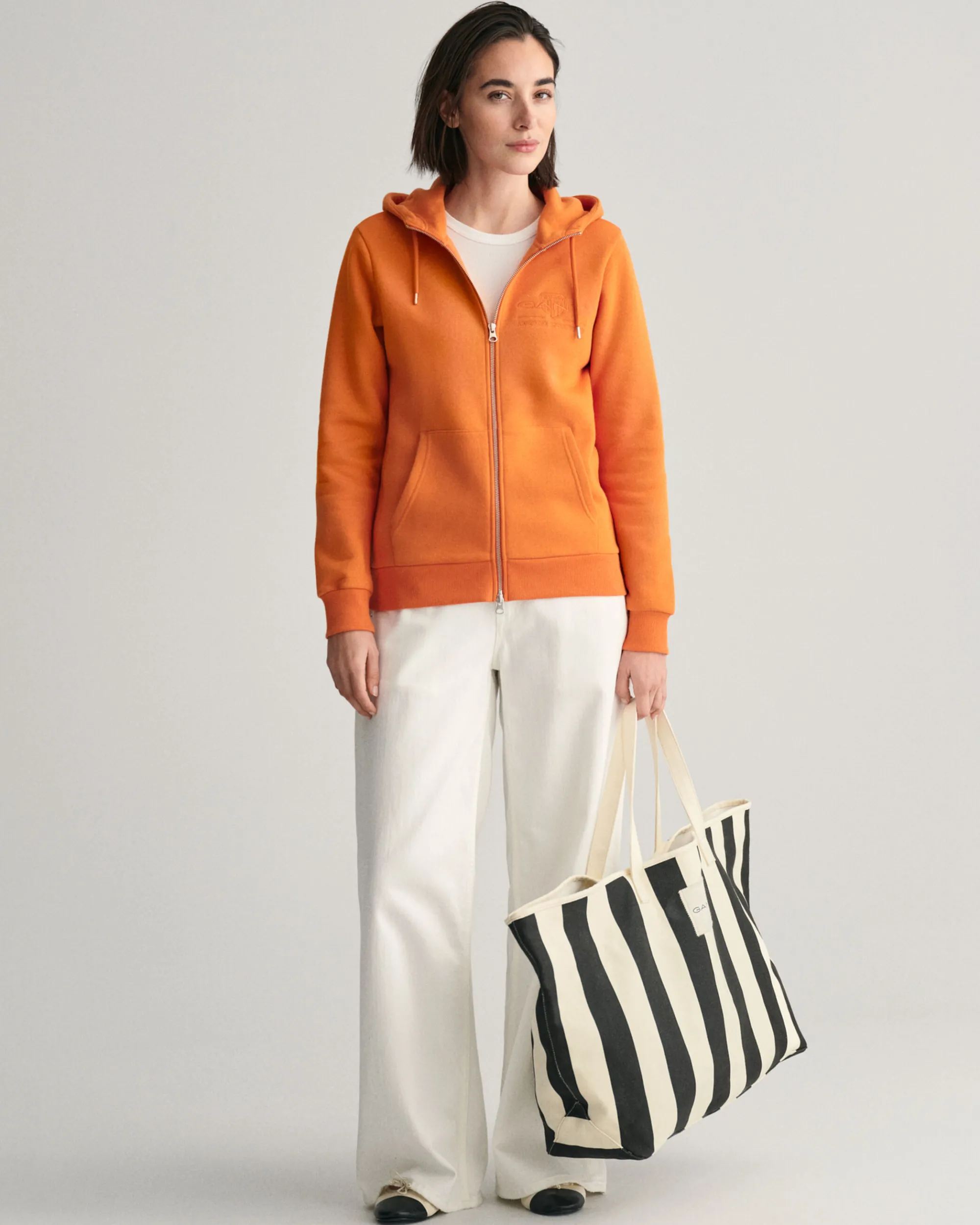 Tonal Shield Zip Hoodie