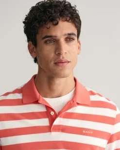 Wide Striped Piqué Polo Shirt