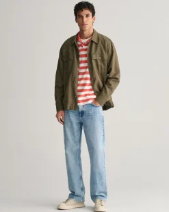 Wide Striped Piqué Polo Shirt